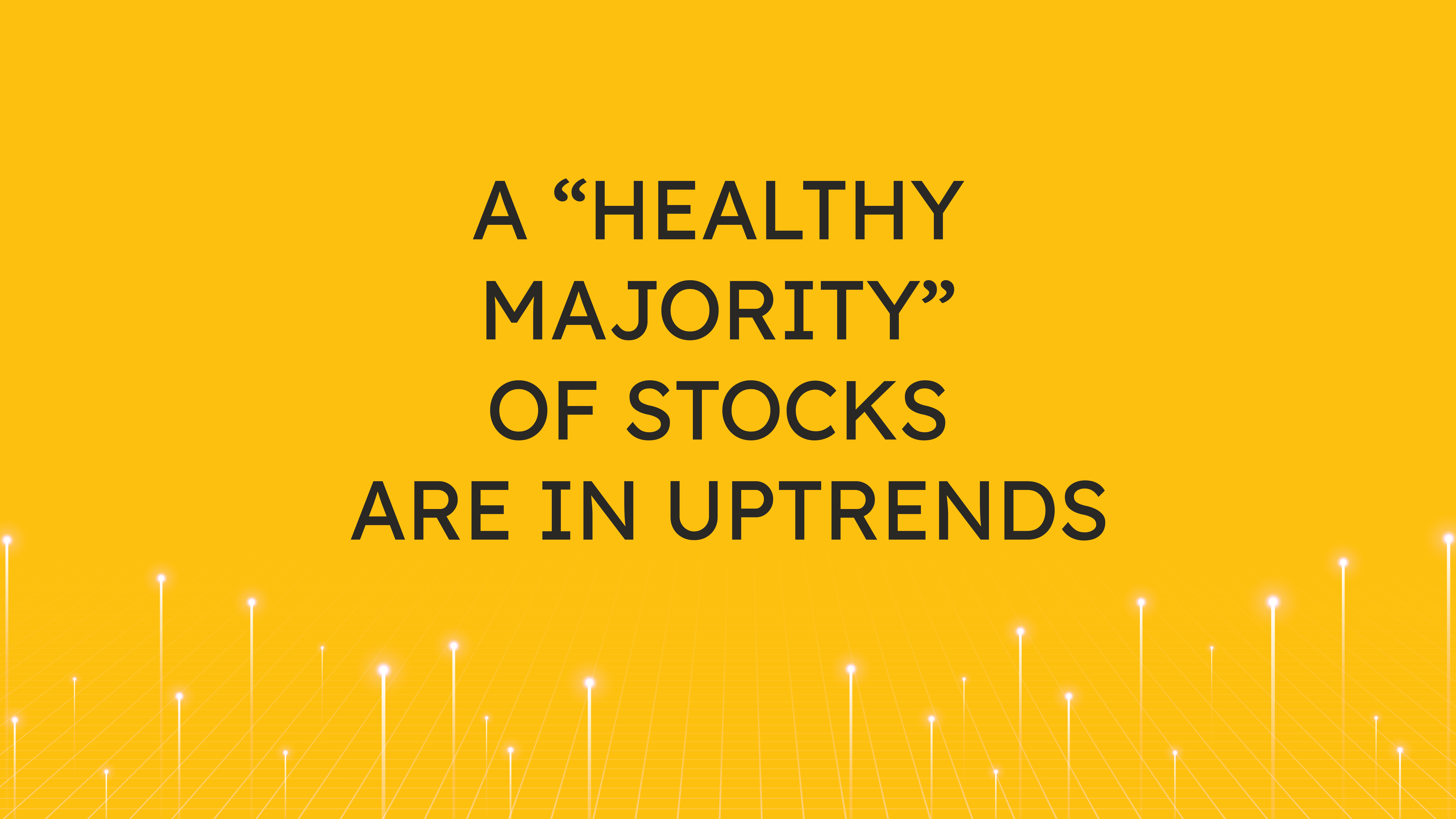 A “Healthy Majority” of Stocks  are in Uptrends