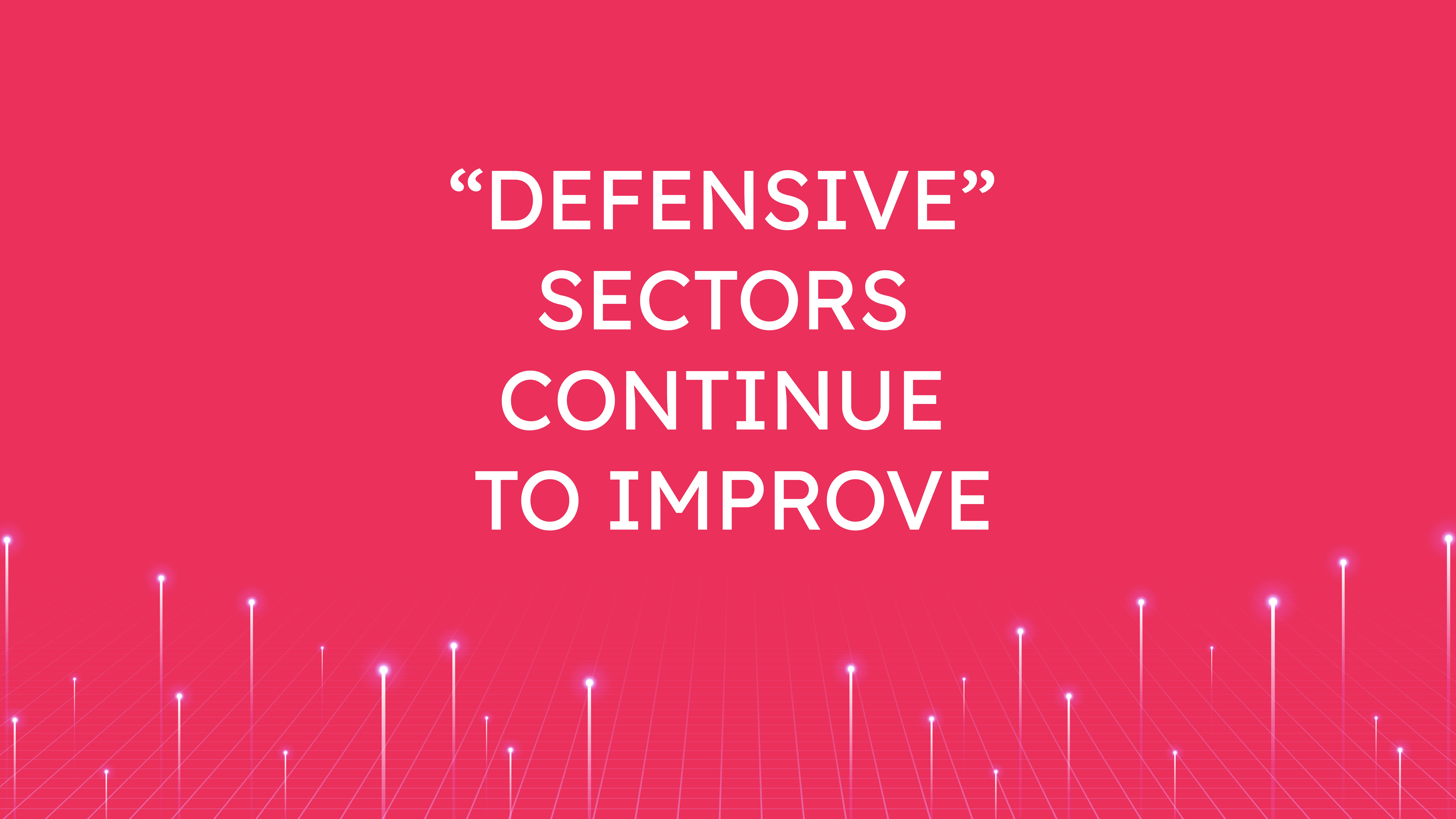 “Defensive” Sectors  Continue to Improve