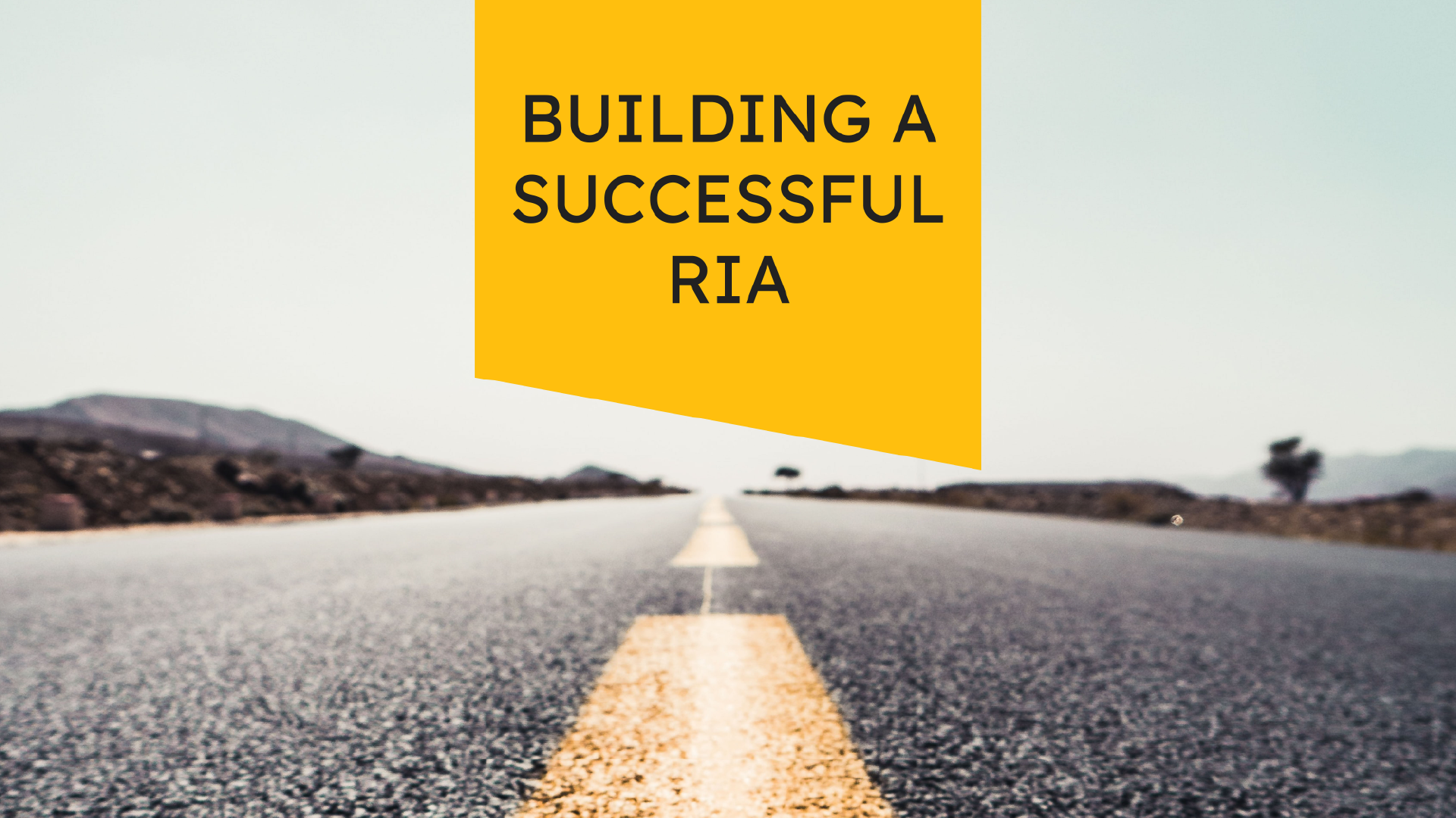 Building a Successful RIA